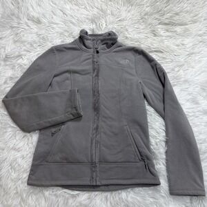 The North Face Womens Small Sherpa Fleece Lined Jacket Soft Warm Gray Full Zip